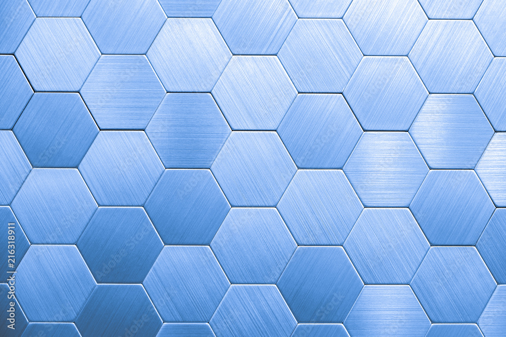Abstract silver metal background. Geometric hexagons. Abstract silver metal background. Geometric hexagons.