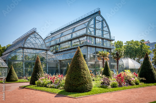 Jardin botanique et serres du parc de la Tête d'Or à Lyon photo