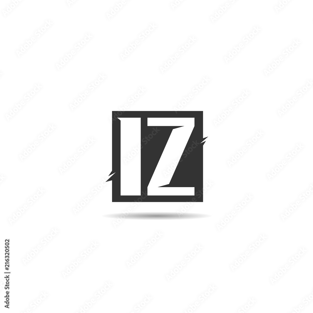 Initial Letter IZ Logo Template Design Initial Letter IZ Logo Template Design
