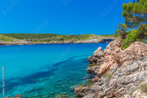 Playa Des Bot View at Menorca Island