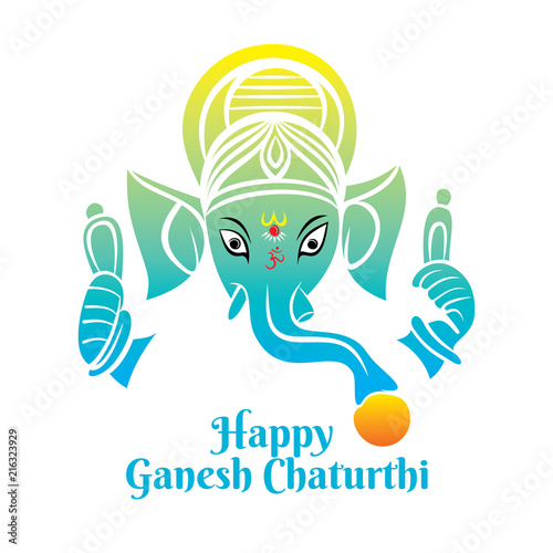 abstract celebrate ganesh chaturthi festival