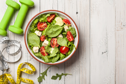 Fitness and healthy eating concept