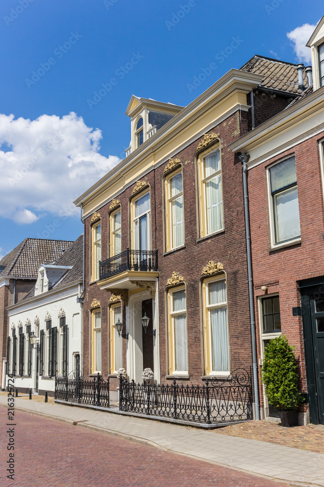Traditional architecture in the center of Doesburg, Netherlands
