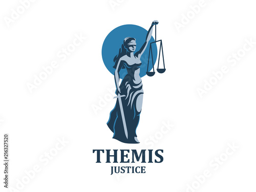 The goddess of justice Themis.