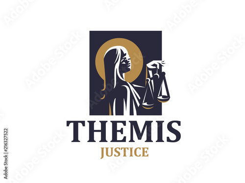 The goddess of justice Themis.