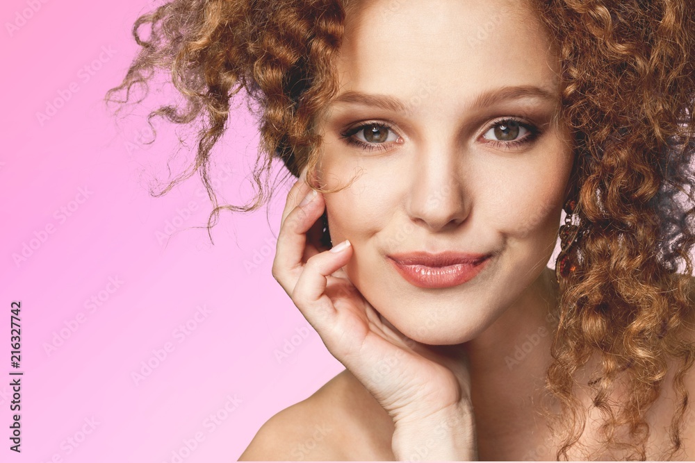 Portrait of beautiful young woman with make-up Portrait of beautiful young woman with make-up