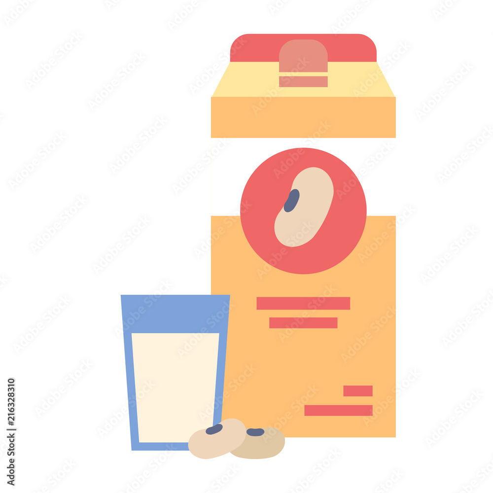 Soy Milk vector illustration Soy Milk vector illustration