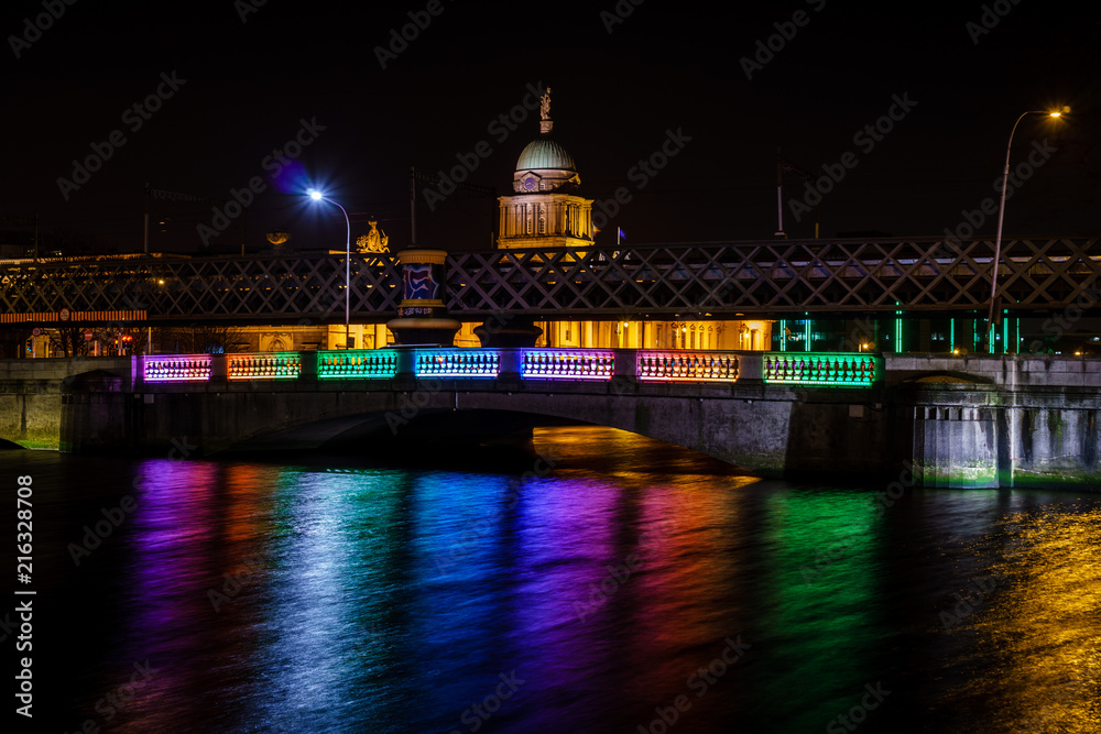 Rainbow bridge in Dublin