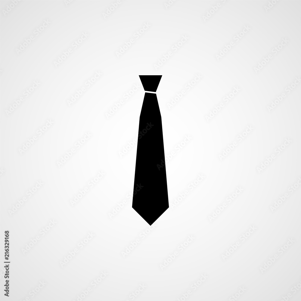 Fototapeta premium Necktie simple icon. Vector