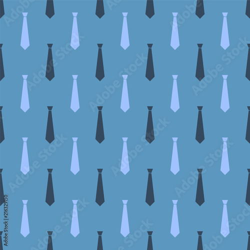 Seamless pattern with neckties. Vector