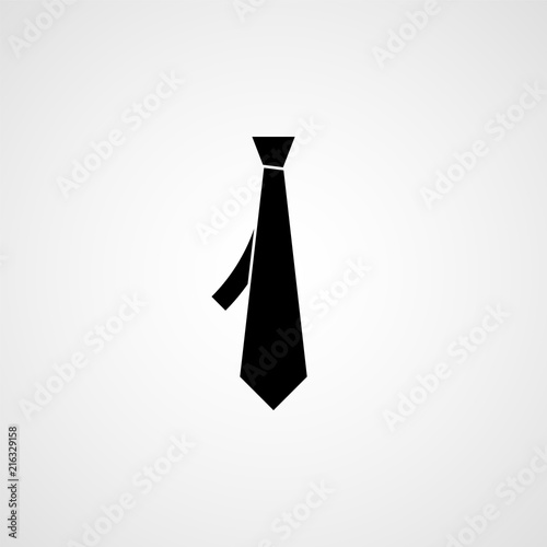 Necktie simple icon. Vector