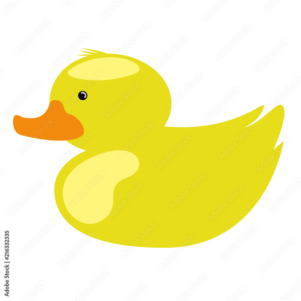 Isolated rubber duck toy icon Isolated rubber duck toy icon
