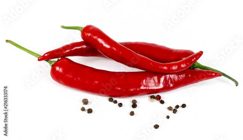 Chili pepper on a white background