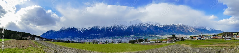 Panoramafoto Inntalkette Innsbruck