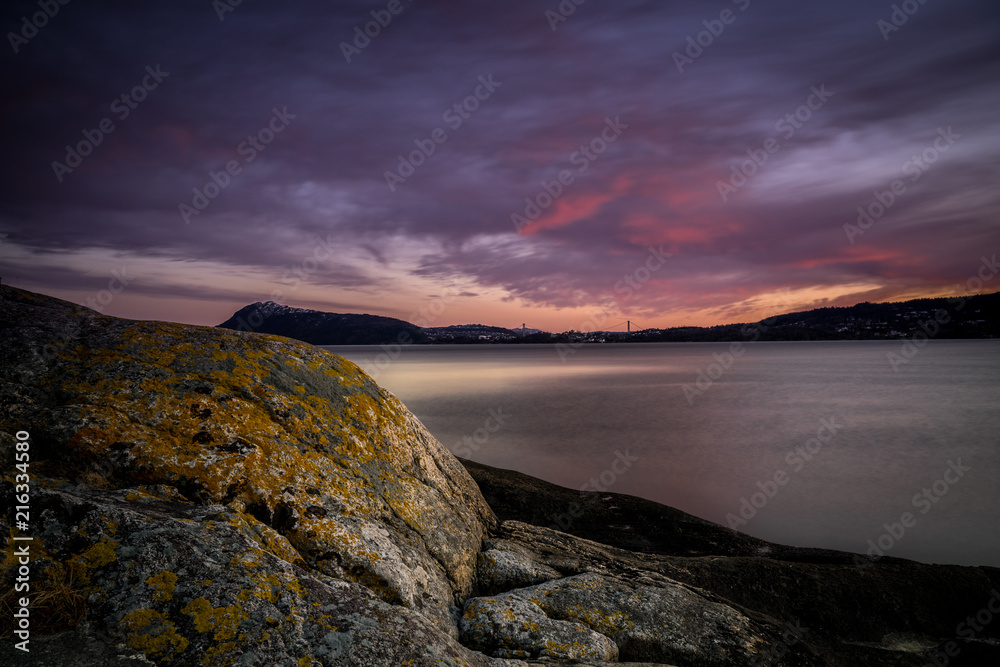 Sunset in Bergen Helleneset