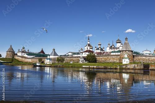 Spaso-Preobrazhensky the Solovetsky Stavropegial monastery on Bolshoi Solovetsky island in the White sea. Arkhangelsk region, Russia © vesta48