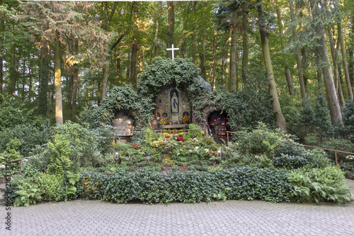 famous grot of virgin mary  in sankt wendel photo