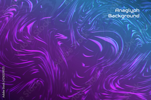 Abstract anaglyph background