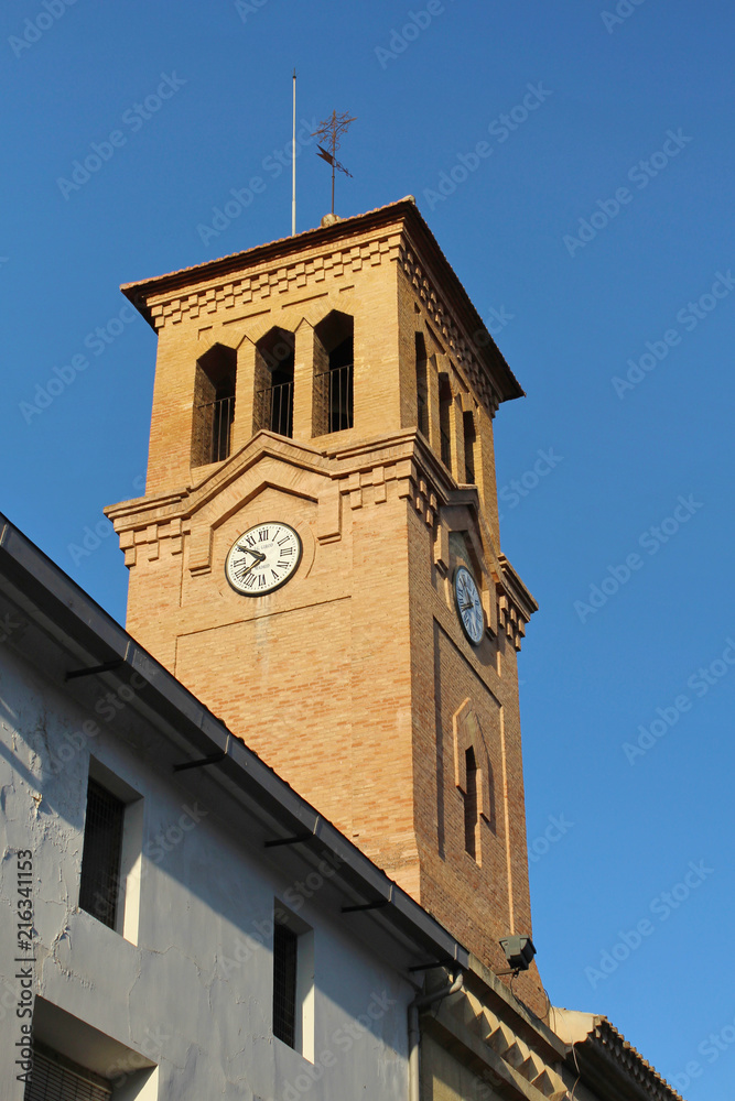 Torre del reloj de Calasparra, Murcia, España