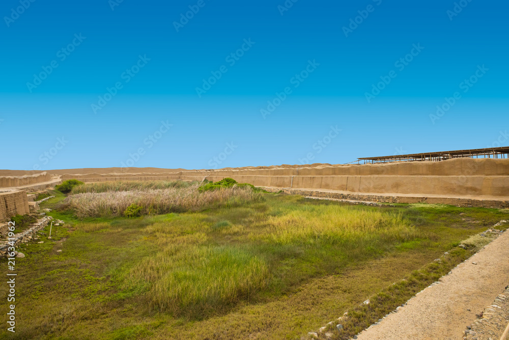 Fototapeta premium basin of the sacred lake Chan Chan Peru