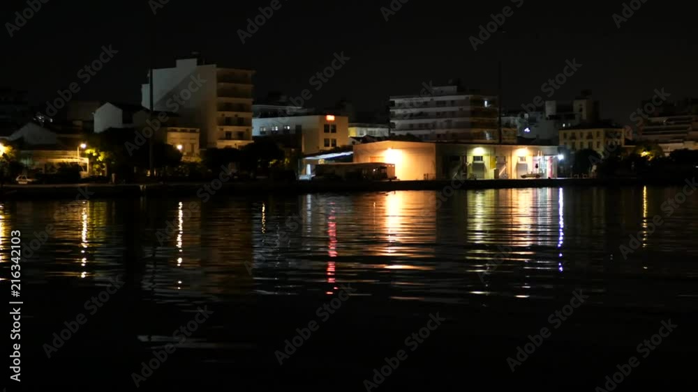 The city of Patras-Greece, nightview from old port The city of Patras-Greece, nightview from old port