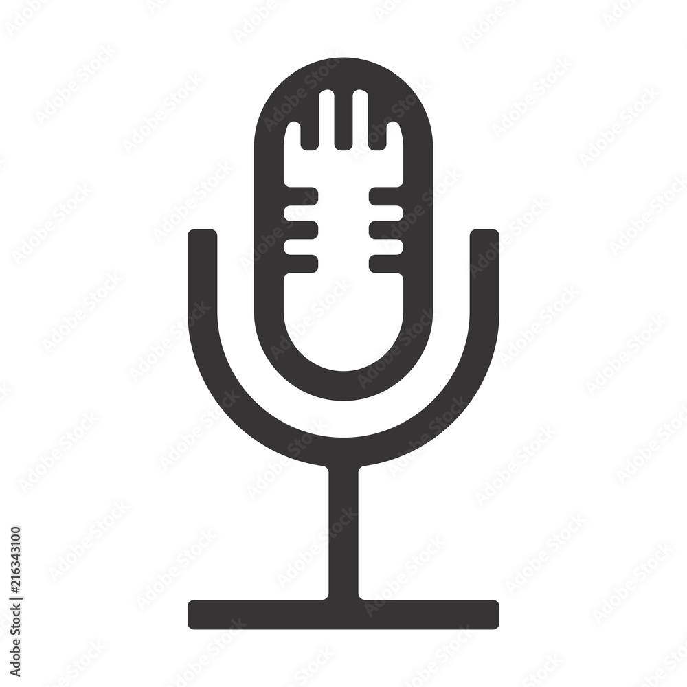 Microphone logo. Music logo. Sound symbol. Vector eps 08. Microphone logo. Music logo. Sound symbol. Vector eps 08.