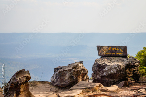 Pa Deo Die Cliffs in Khao Yai National Park photo