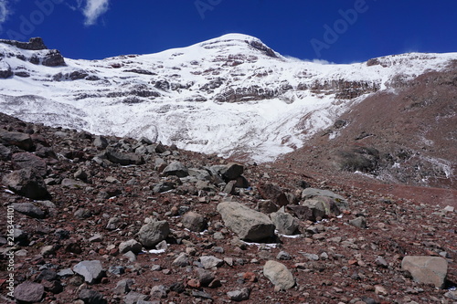 Chimborazo volcano in the Ecuadorian Andes