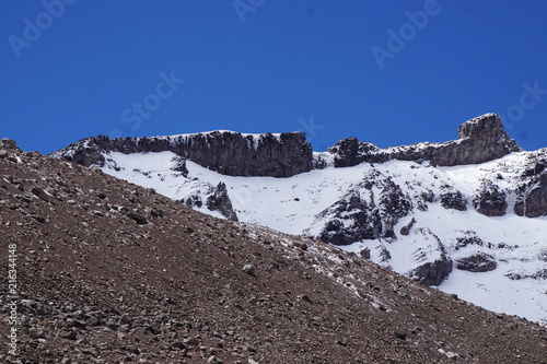 Chimborazo volcano in the Ecuadorian Andes