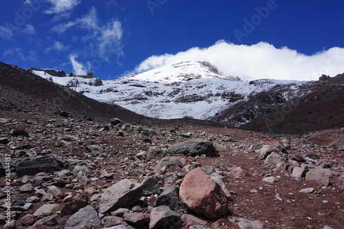 Chimborazo volcano in the Ecuadorian Andes