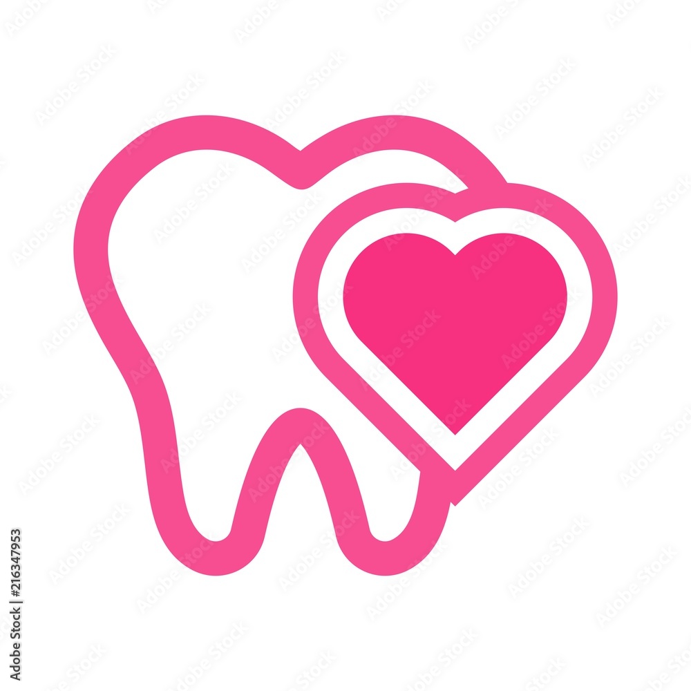 Dental logo. Dentist Icon. Orthodontic symbol. Vector eps 08.