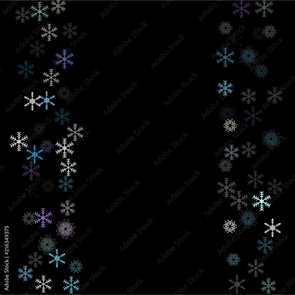 Falling down snow confetti, snowflake vector border. Festive winter, Christmas, New Year sale background. Cold weather, winter storm, scatter texture. Hipster snowfall falling snowflakes cool confetti Falling down snow confetti, snowflake vector border. Festive winter, Christmas, New Year sale background. Cold weather, winter storm, scatter texture. Hipster snowfall falling snowflakes cool confetti