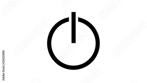 Turn on Power button icon symbol 