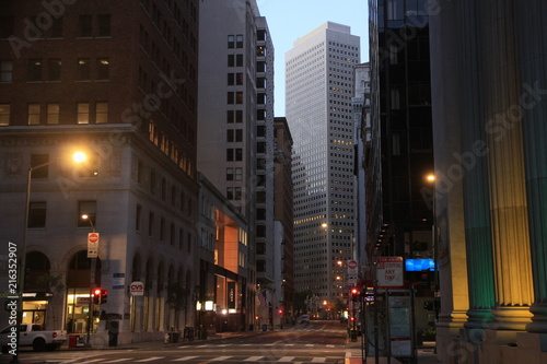 Morning View of Financial District in San Francisco © marcuspon