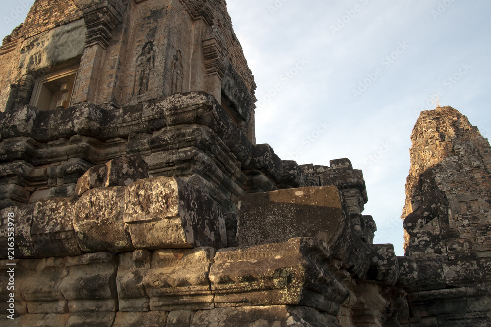 Angkor Cambodia, late afternoon view of Pre Rup a 10th century hindu temple