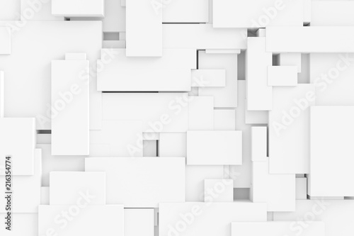 Modern tile wall. 3D rendering. © dekzer007