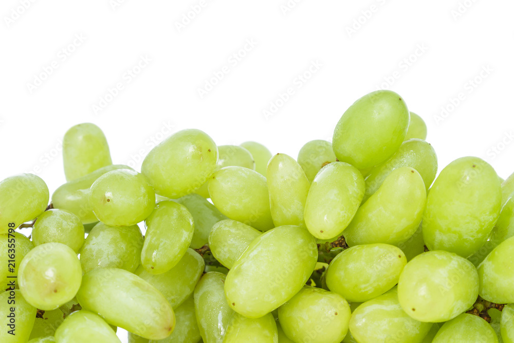 green grape diet fruit organic on white background green grape diet fruit organic on white background