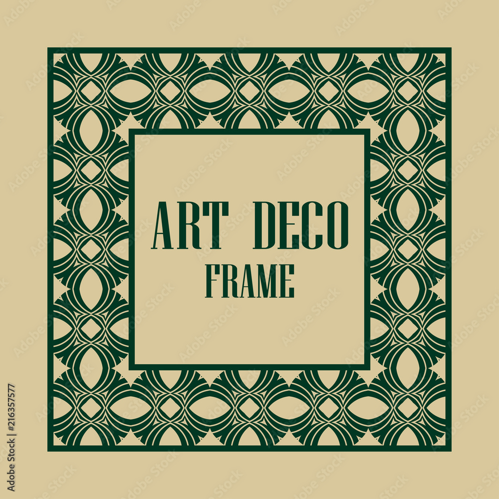 Obraz premium Art Deco Frame