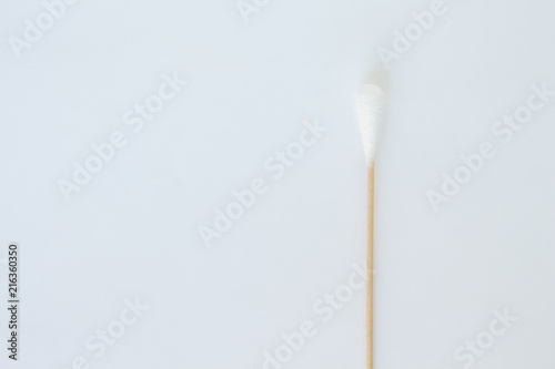 cotton bud, swab clean healthcare on white background © angintaravichian