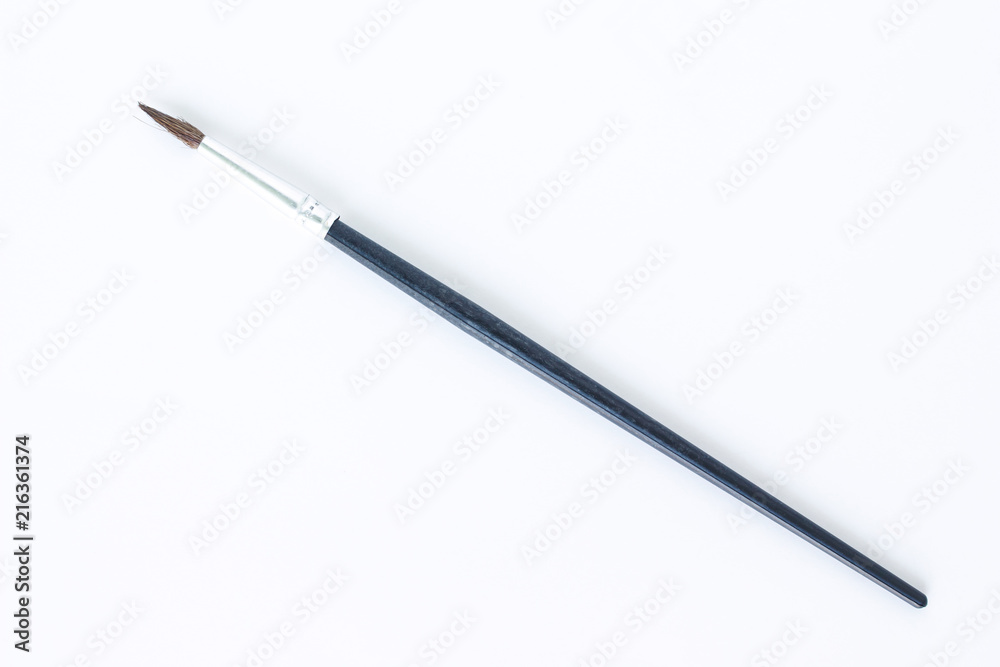 paint brush set tool art on white background paint brush set tool art on white background