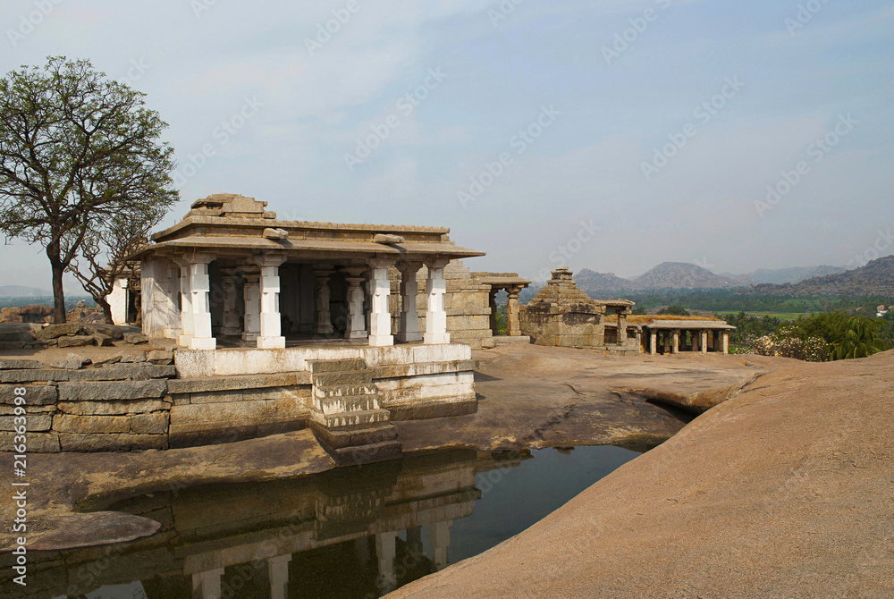Mula, the original, Virupaksha temple, Hemakuta Hill, Hampi, Karnataka. Sacred Center.