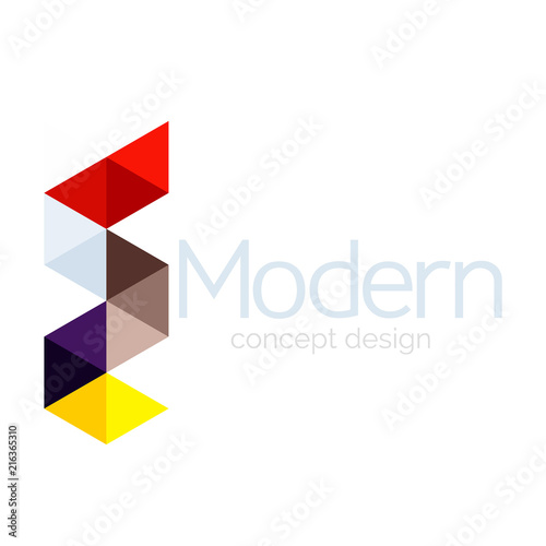 Free Download Triangle shape design abstract business logo icon design. Company logotype branding emblem idea - GFXLoad