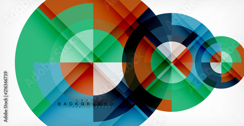 Vector circle abstract background