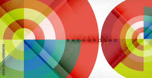 Vector circle abstract background
