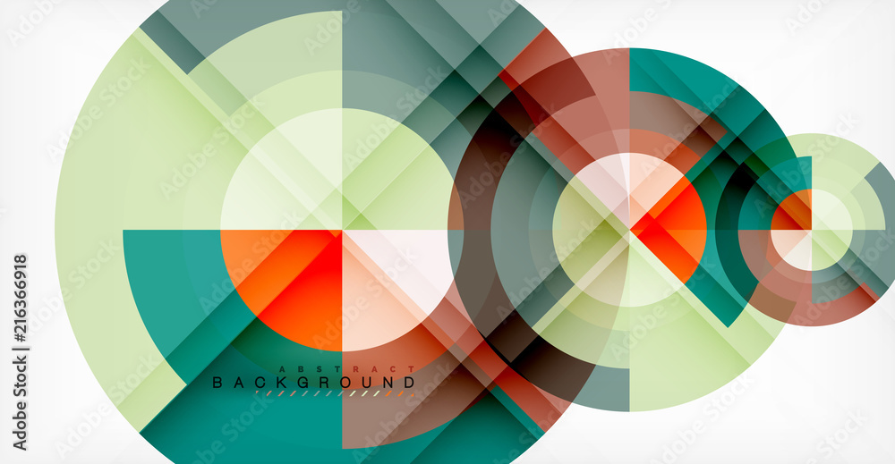 Vector circle abstract background