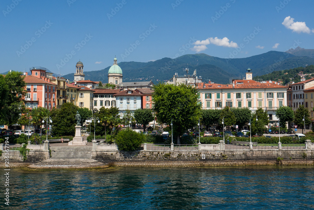 Verbania, a tourist resort on Lake Maggiore, Piedmont, Italy.