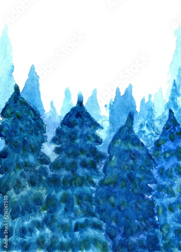 Forest landscape art