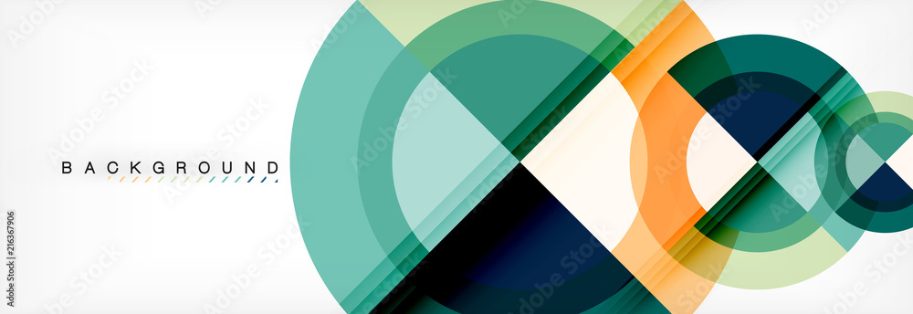 Vector circular geometric abstract background Vector circular geometric abstract background