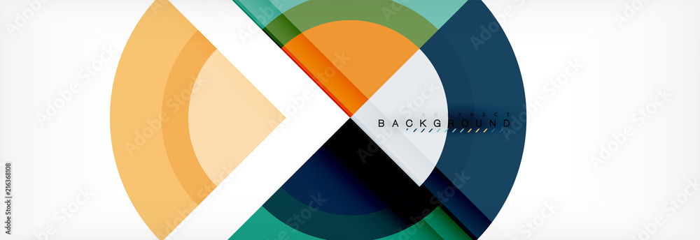 Vector circular geometric abstract background Vector circular geometric abstract background