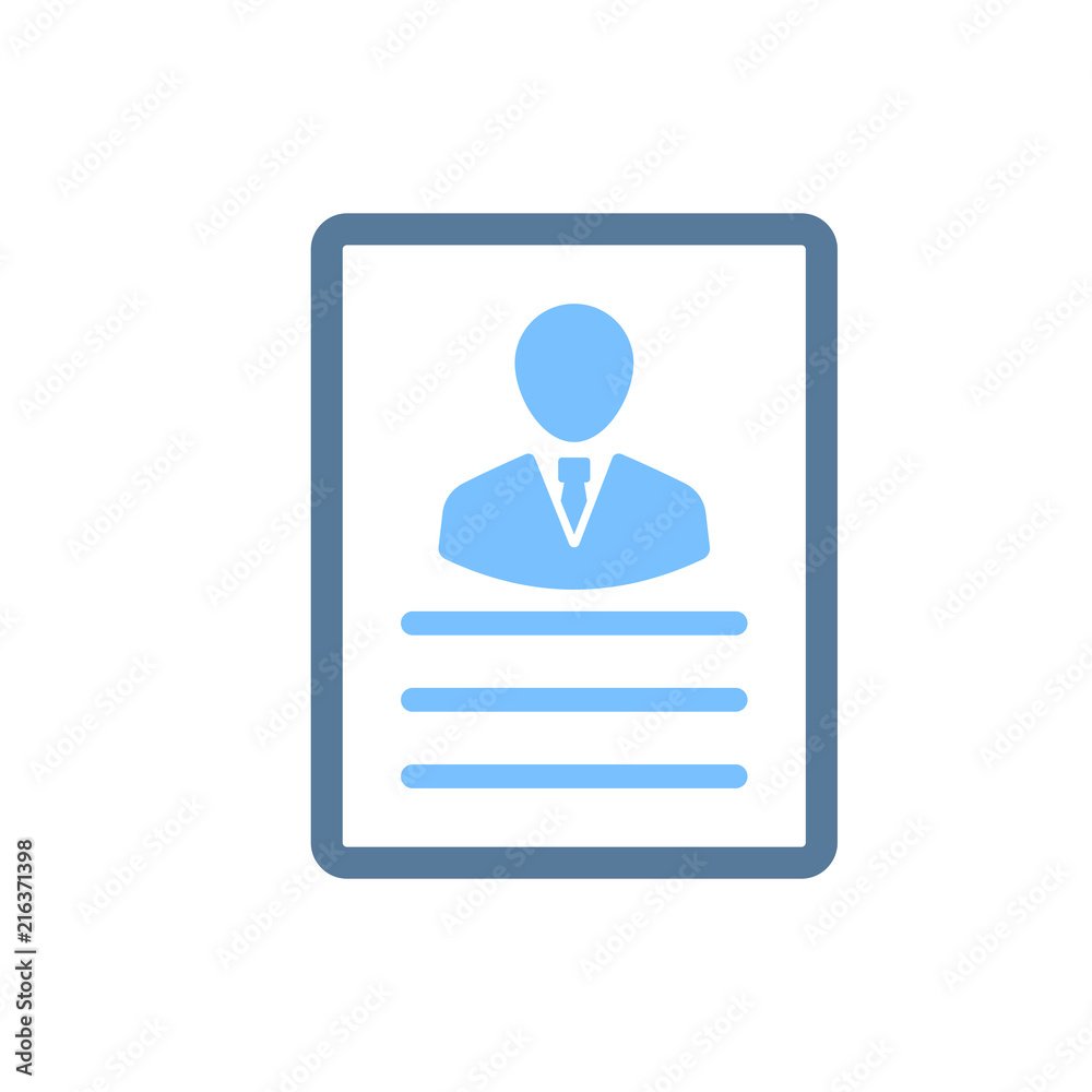 Employee Resume Icon Employee Resume Icon